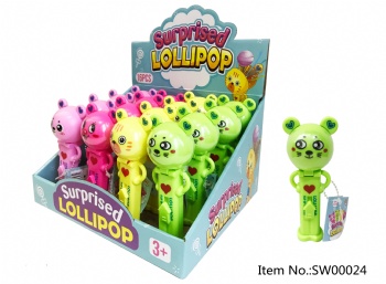 hot selling lovely bear lollipop toy candy