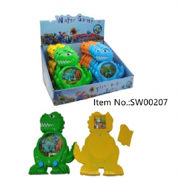 new cartoon dinosaur water game toy candy