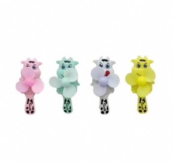 hand pressed lovely cow fan toy