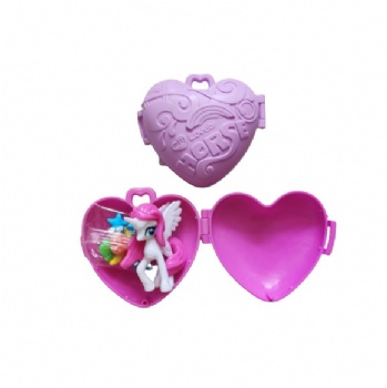 Heartshape cute horse toy candy