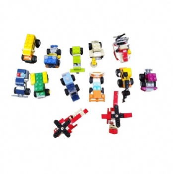 Block car surprise egg toy 12in 1