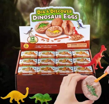 Dinosaur egg  fossil archaeology toy