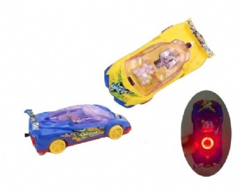 pulling wire sport car with light toy candy