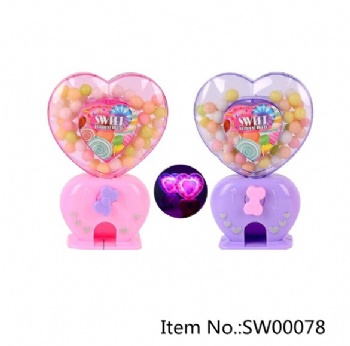 shining heartshape candy machine toy candy