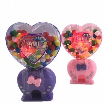 shining heartshape candy machine toy candy