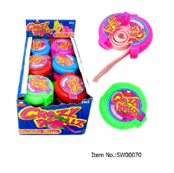 Crazy Bubble Gum Rolls Candy Toy