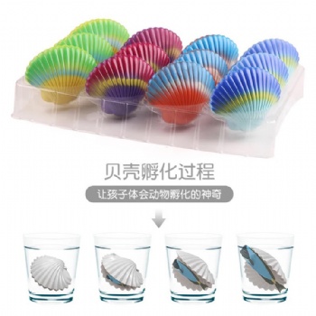 Magic growing shell toy