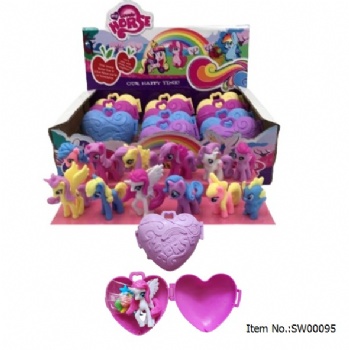 Heartshape cute horse toy candy