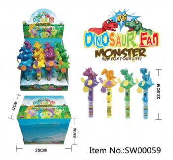 Electronic dinosaur fan toy candy