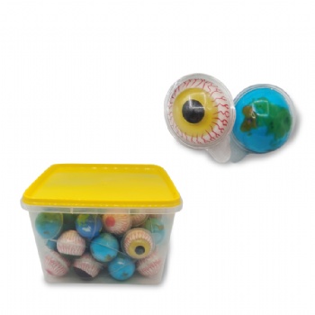 10g-18g eye gummy candy with fruity centre